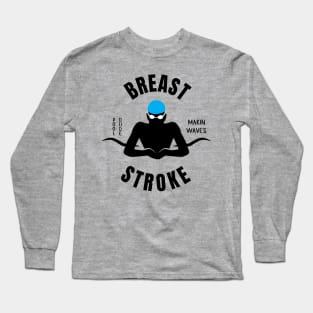 Boys Breaststroke Pool Dude Swimming Gift Long Sleeve T-Shirt